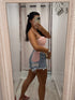 NIA Sparkle Pocket denim shorts with glittery pockets for women summer wear