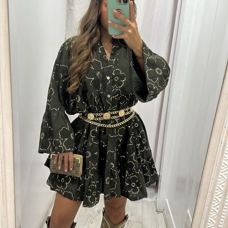 Women’s Tia Printed Long Sleeve Dress