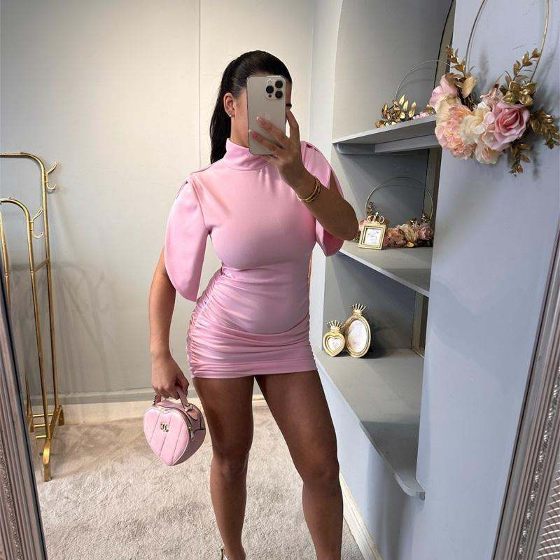 IRIS Dress - Bodycon Dress with Padded Shoulder
