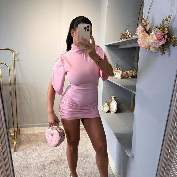 IRIS Dress - Bodycon Dress with Padded Shoulder