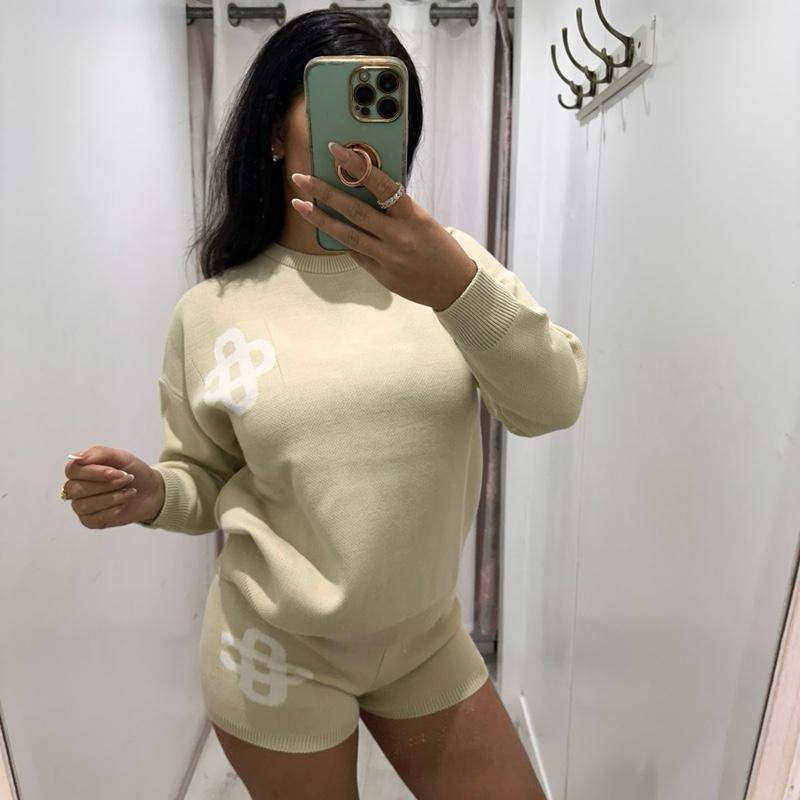 RILEY Knitted Top &amp; Shorts Set
