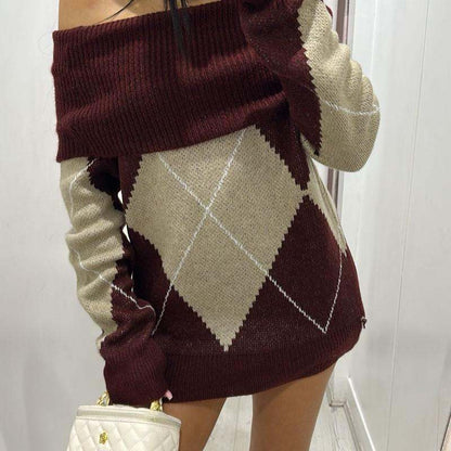 Pippa Knitted Fold Over Jumper