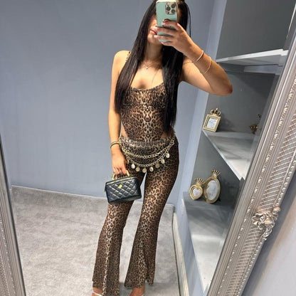Perrie Stylish Leopard Print Festival Co-Ord