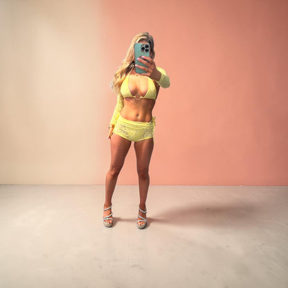 IMANI 4 peice Bikini Cover Up &amp; Shorts