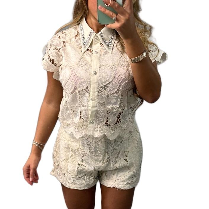 Oceania Women’s Lace Diamante Co-Ord