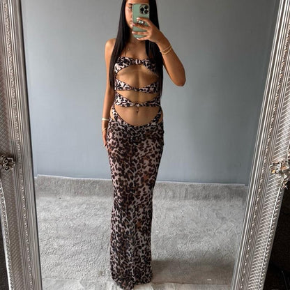 Perrie Stylish Leopard Print Festival Co-Ord