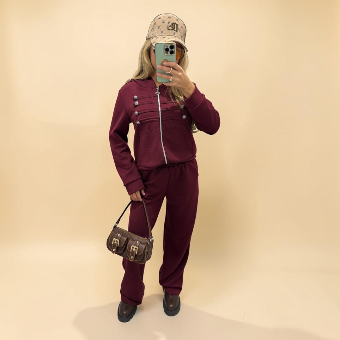 HAILEY Oversized Military Style Tracksuit