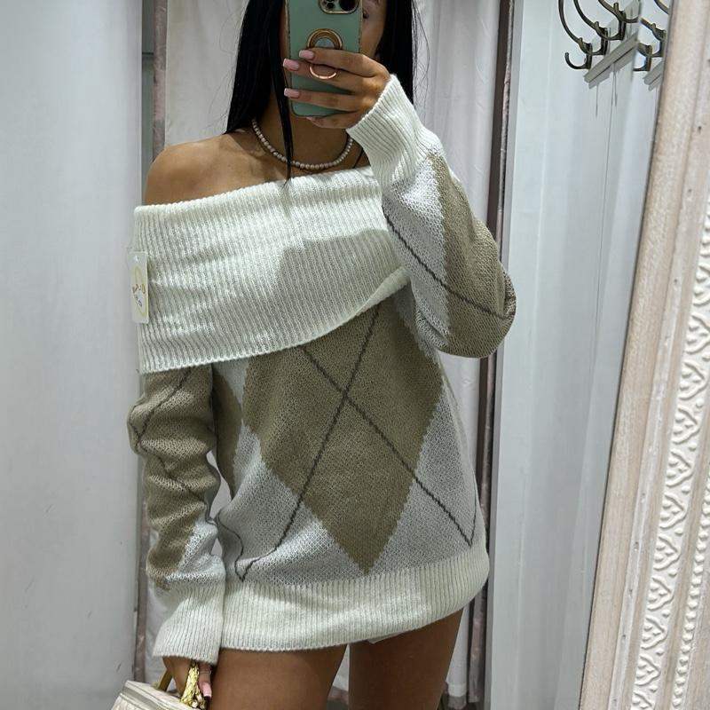 Pippa Knitted Fold Over Jumper