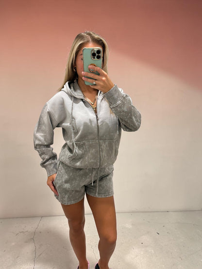 ALINA Tie Dye Diamanté Tracksuit