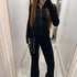 PIXIE Tracksuit Flares two-piece set with zip-up hoodie and matching flared joggers for casual comfort