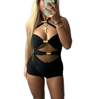 Roxanne Spring Coil Halterneck Playsuit