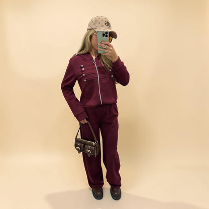HAILEY Oversized Military Style Tracksuit