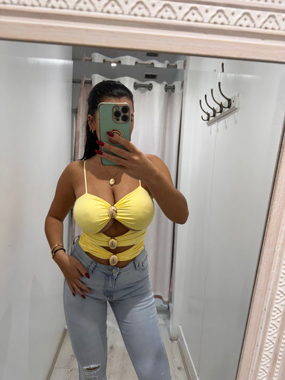 Body Romy avec boucles dorées