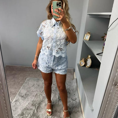 Oceania Women’s Lace Diamante Co-Ord
