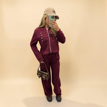 HAILEY Oversized Military Style Tracksuit