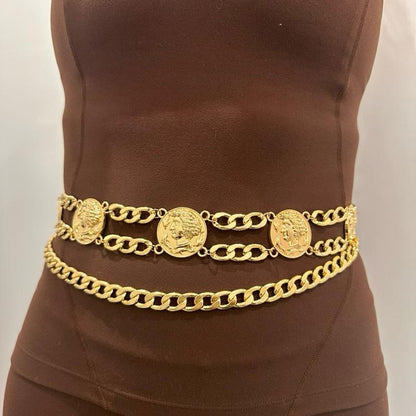 Women’s Fashion Gold Charm Belt