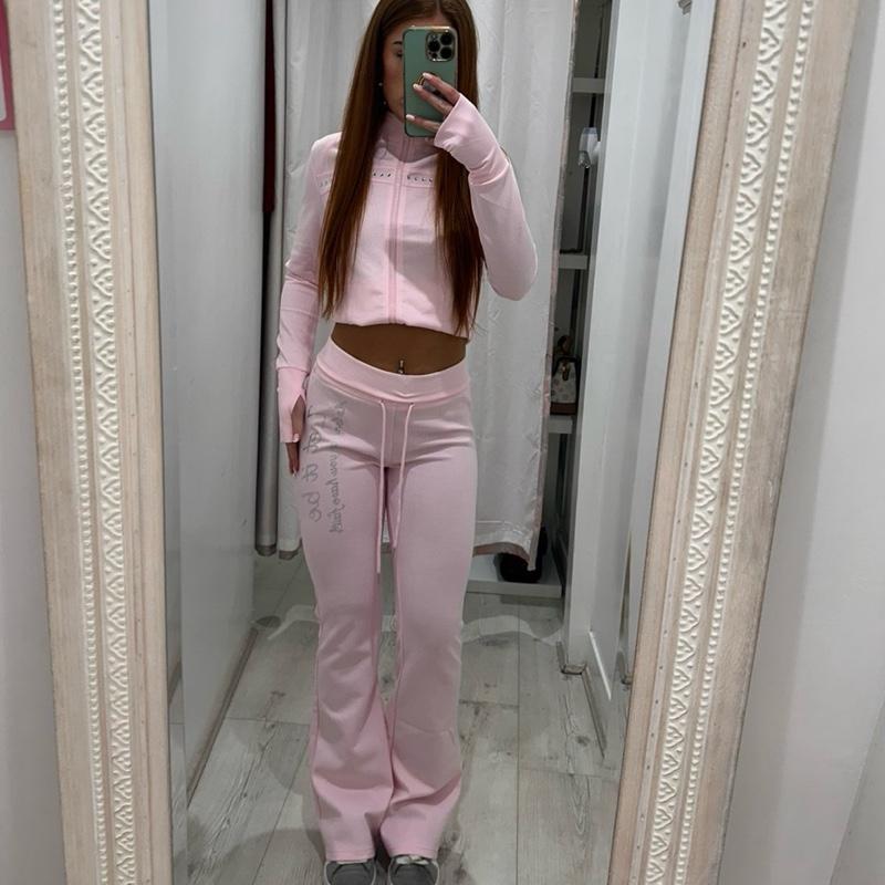 PIXIE Tracksuit Flares zip-up hoodie and matching flared joggers set for casual comfort and style