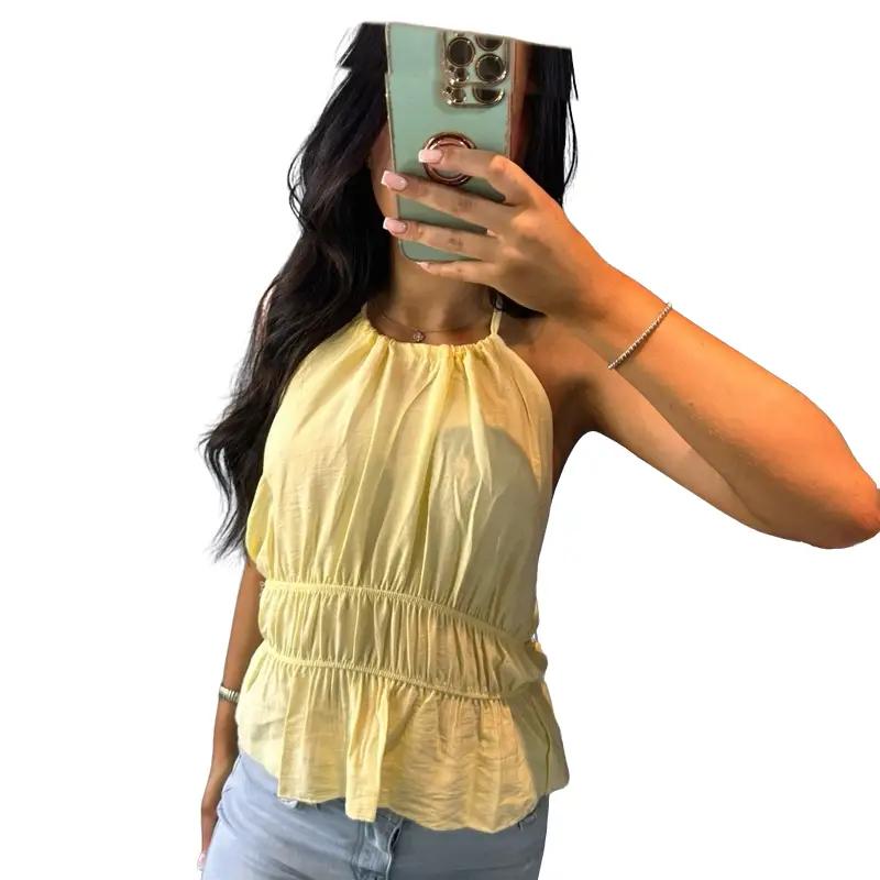Yasmin Women’s Stylish Halter Neck Top
