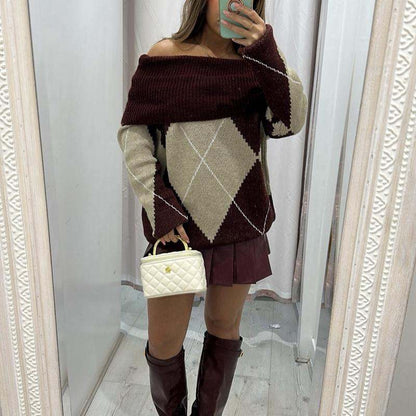 Pippa Knitted Fold Over Jumper