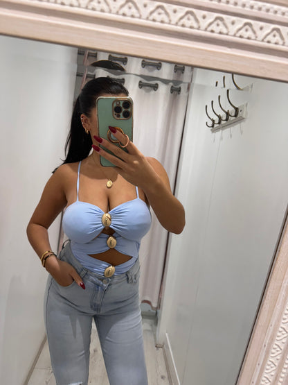 Body Romy avec boucles dorées