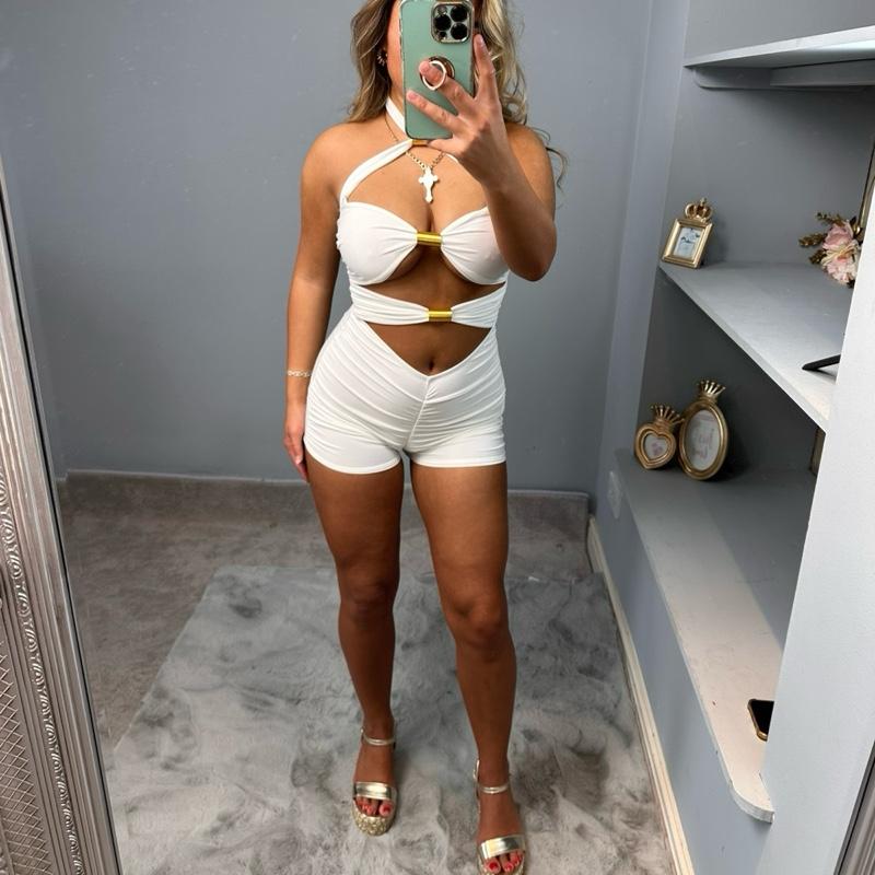 Roxanne Spring Coil Halterneck Playsuit