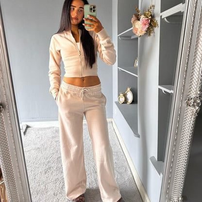 Tahlya Wide Leg Zipped Tracksuit