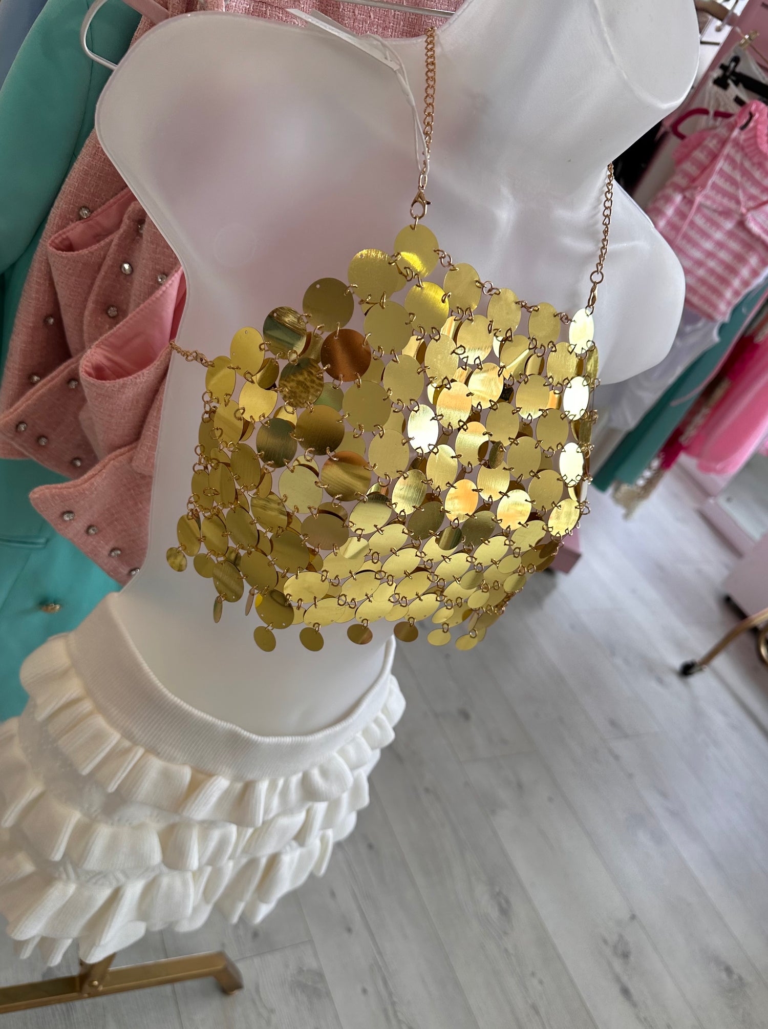 Gold Disk Chain Tops | Trendy Accessories for Women - GWP