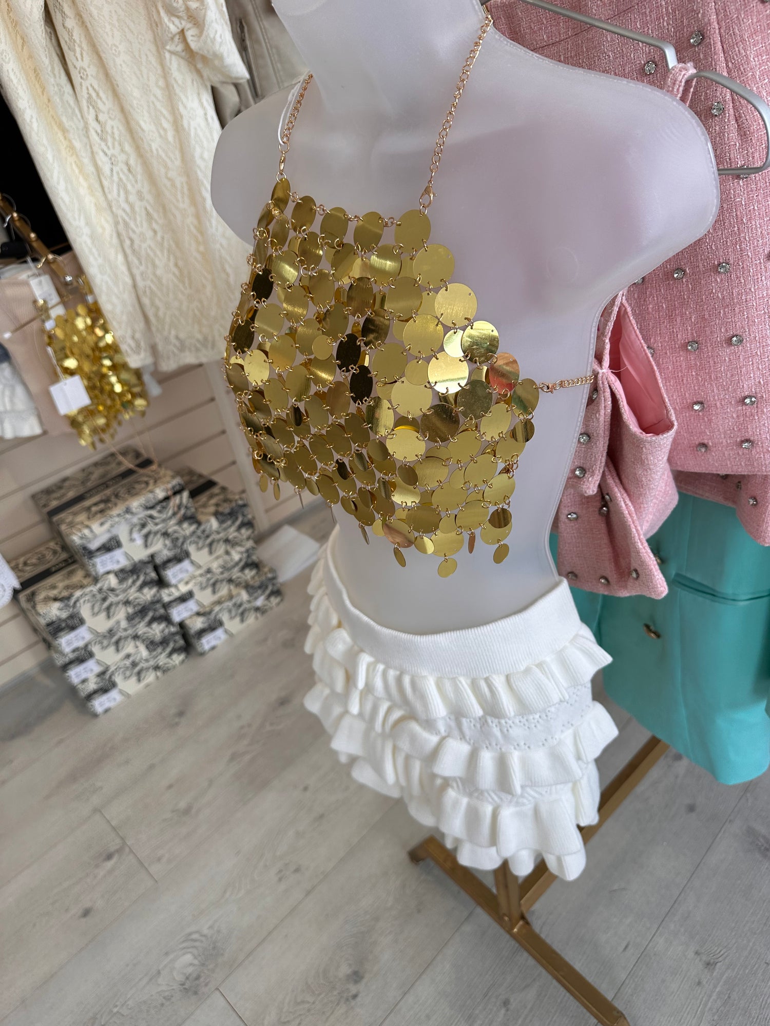 Gold Disk Chain Tops | Trendy Accessories for Women - GWP