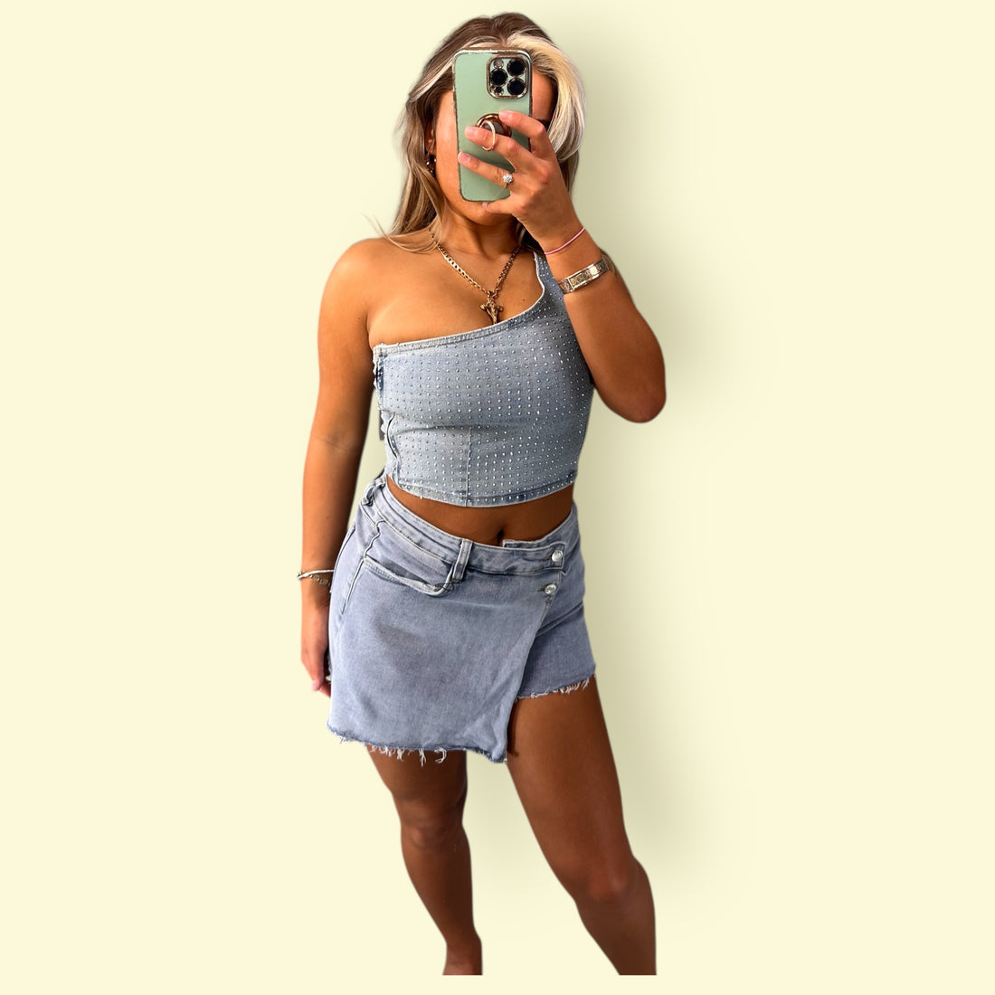 Denim Tops For Women Basic Short Sleeveless Minimalist Comfort