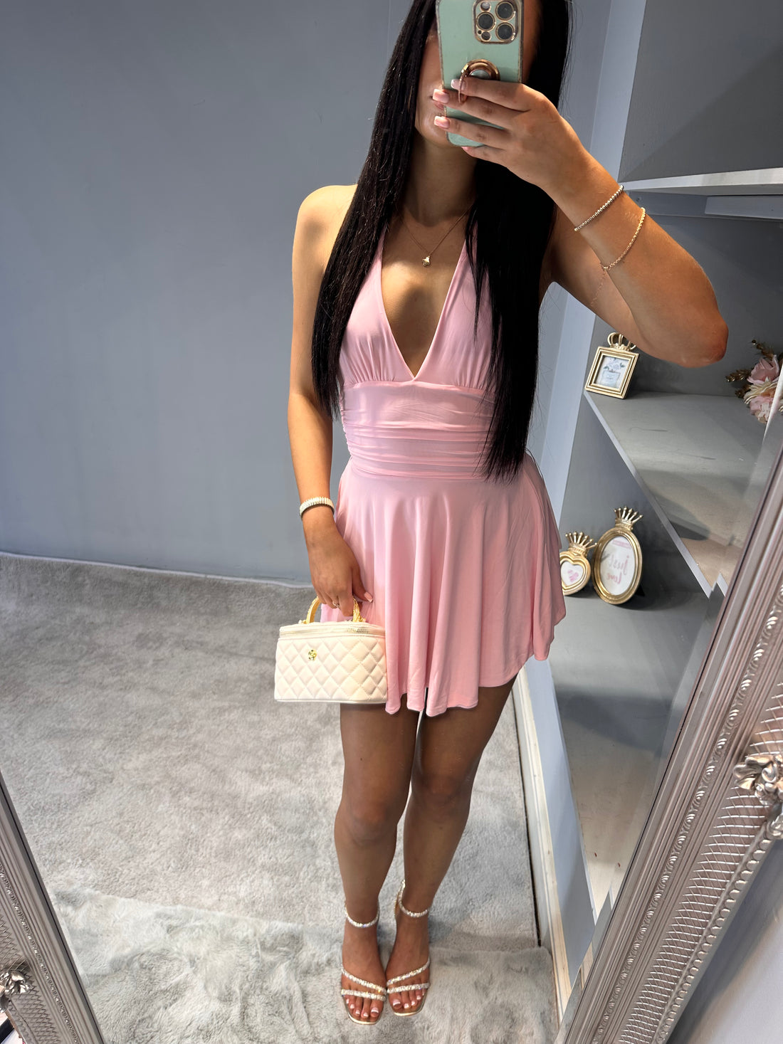 Slinky Halter Neck Dress