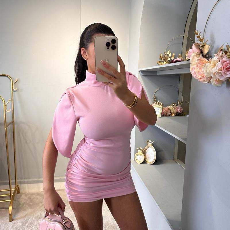 IRIS Dress - Bodycon Dress with Padded Shoulder