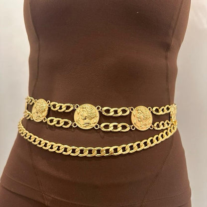 Women’s Fashion Gold Charm Belt