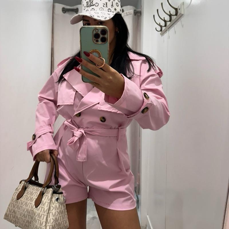 Cecille Trench Playsuit