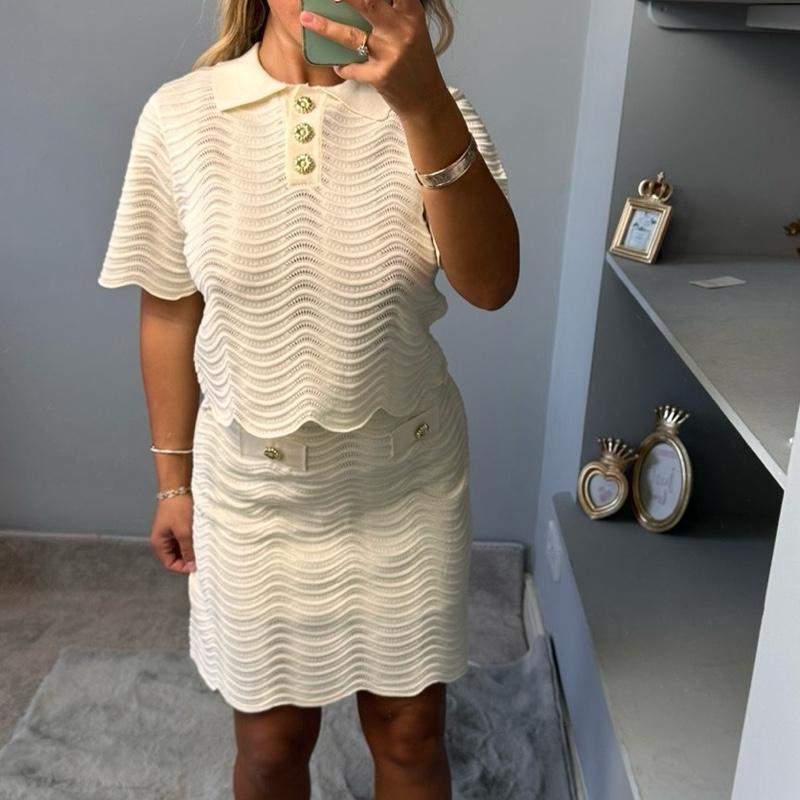 Mia Elegant Knitted Coord Outfit Coord