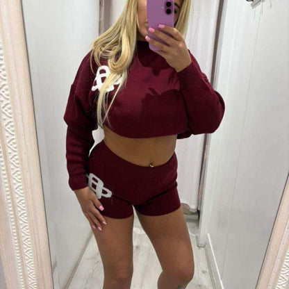 RILEY Knitted Top &amp; Shorts Set