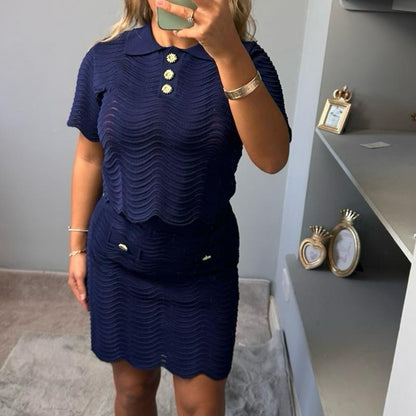 Mia Elegant Knitted Coord Outfit Coord