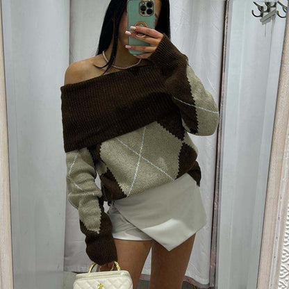 Pippa Knitted Fold Over Jumper