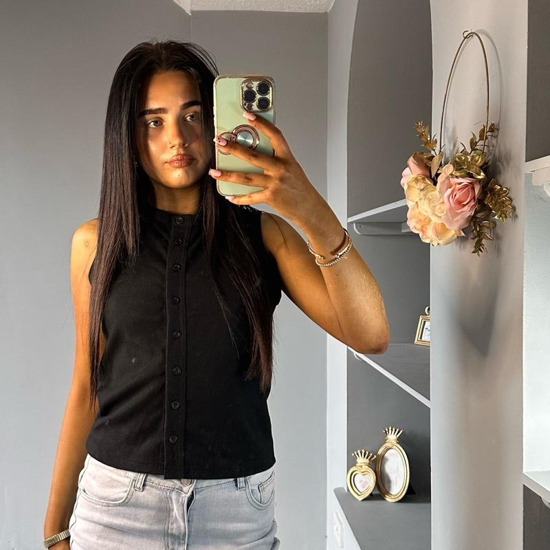 Button Down Womenswear Shirts Blouses Fitted Minimalist Basic