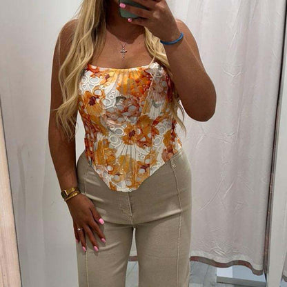 Haut corset en dentelle