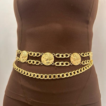 Women’s Fashion Gold Charm Belt