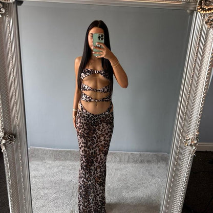 Perrie Stylish Leopard Print Festival Co-Ord