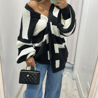 MAPLE Oversized Knitted Cardigan