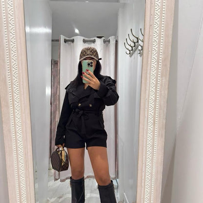 Cecille Trench Playsuit