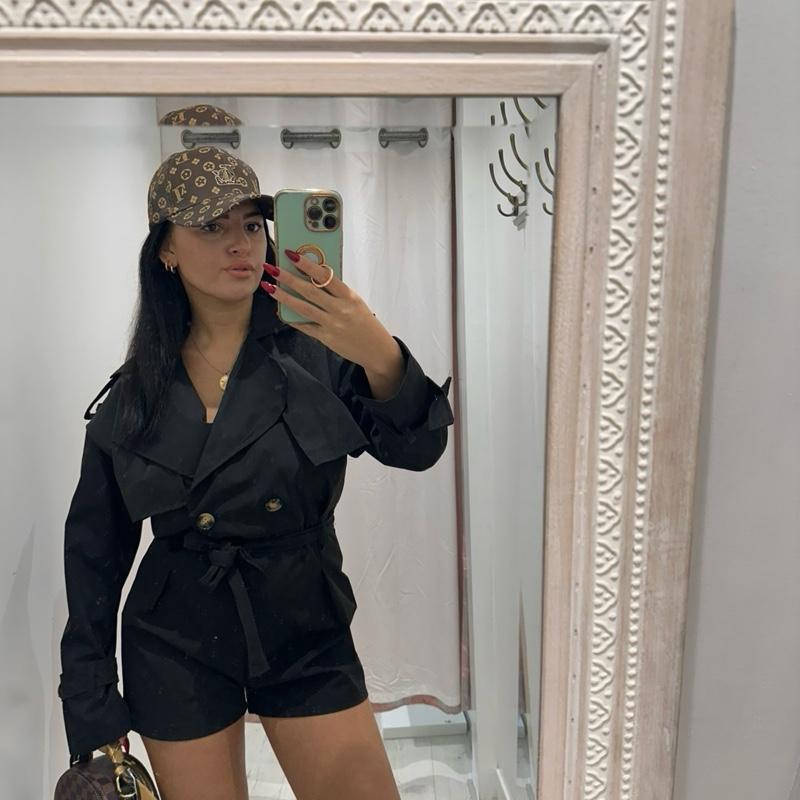 Cecille Trench Playsuit