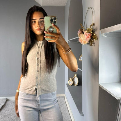 Button Down Womenswear Shirts Blouses Fitted Minimalist Basic