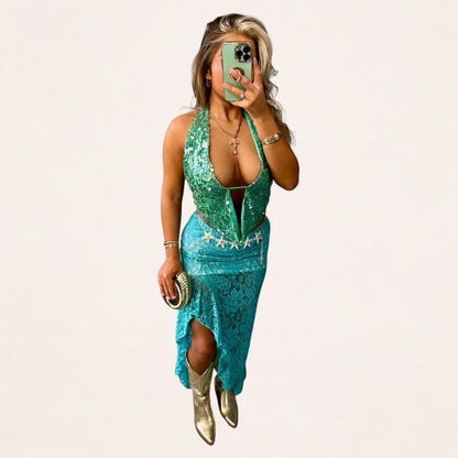 Addison Elegant Women’s Lace Maxi Skirt