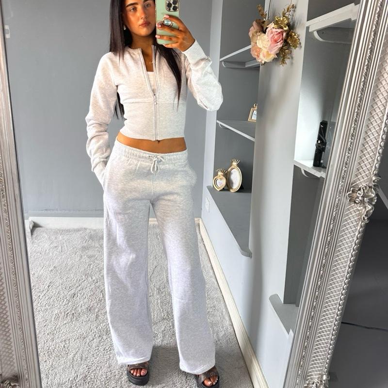 Tahlya Wide Leg Zipped Tracksuit
