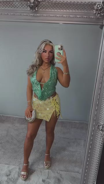 Alexa Women’s Sexy Sequin Skirt Party