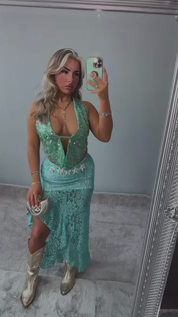 Addison Elegant Women’s Lace Maxi Skirt